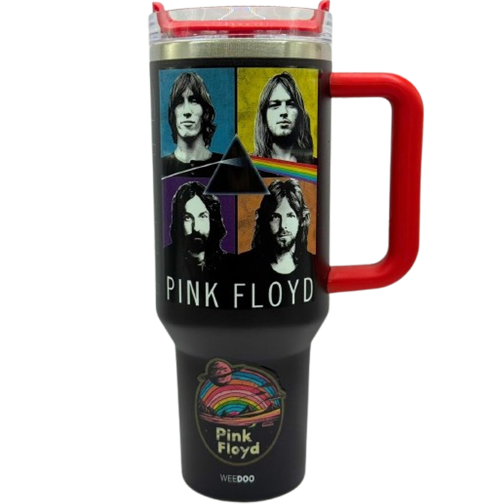 Vaso Termico Weedoo Pink Floyd 1.2L con Pajita - Black/Red
