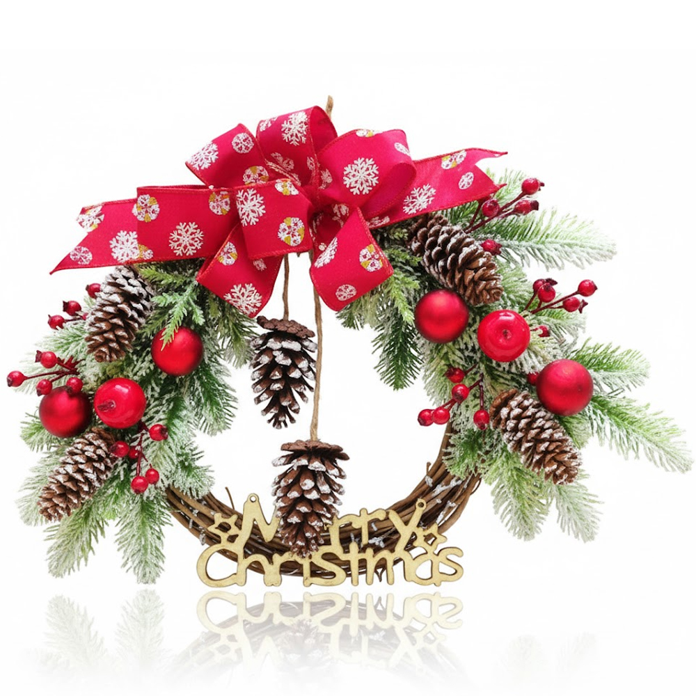 Adorno Navideño Guirnalda L8-454 Merry Christmas 45CM