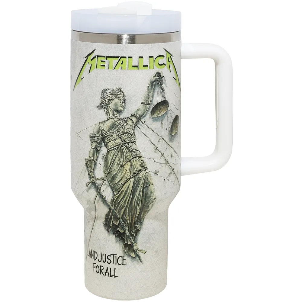 Vaso Térmico Weedoo Metallica And Justice For All 1.2L con Pajita - White