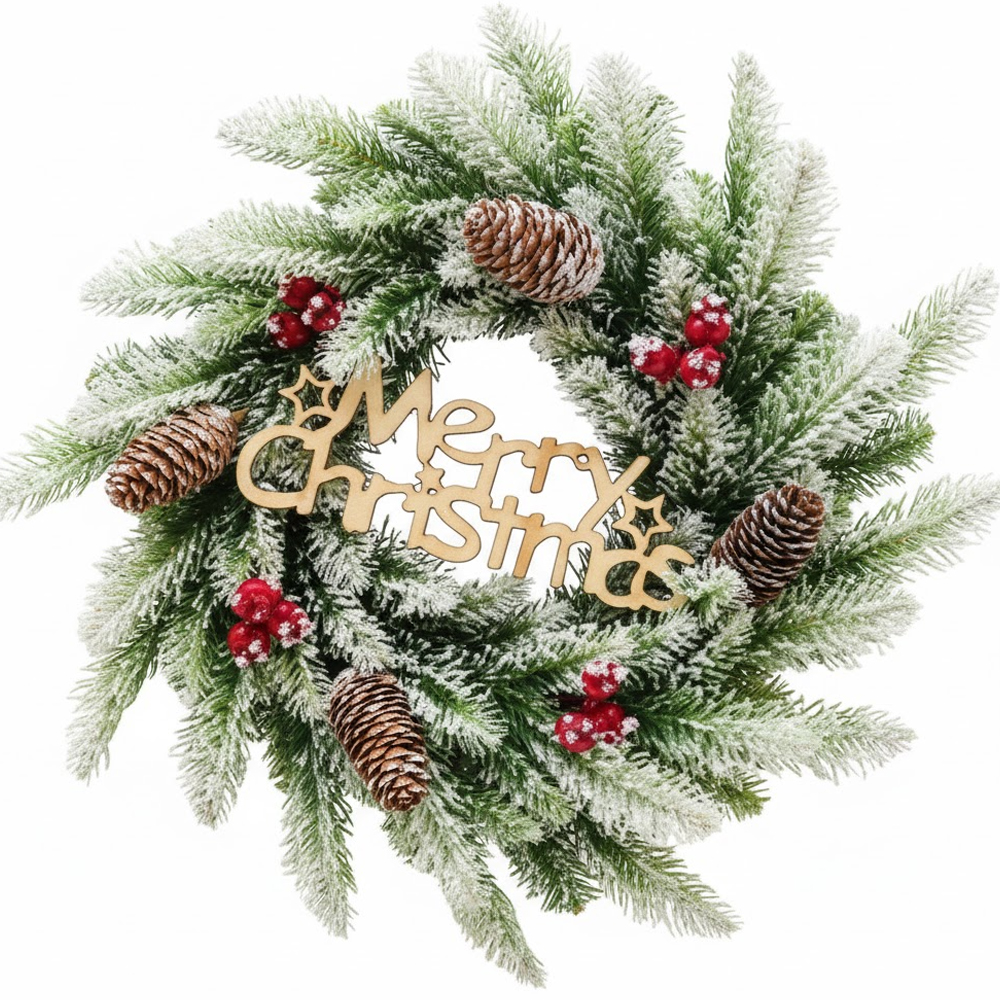 Adorno Navideño Guirnalda L8-459 Merry Chistmas 35CM