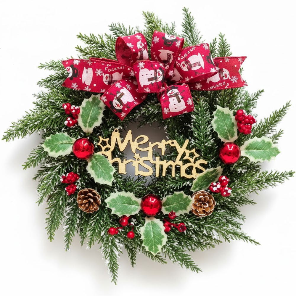 Adorno Navideño Guirnalda L8-466 Merry Christmas 45CM