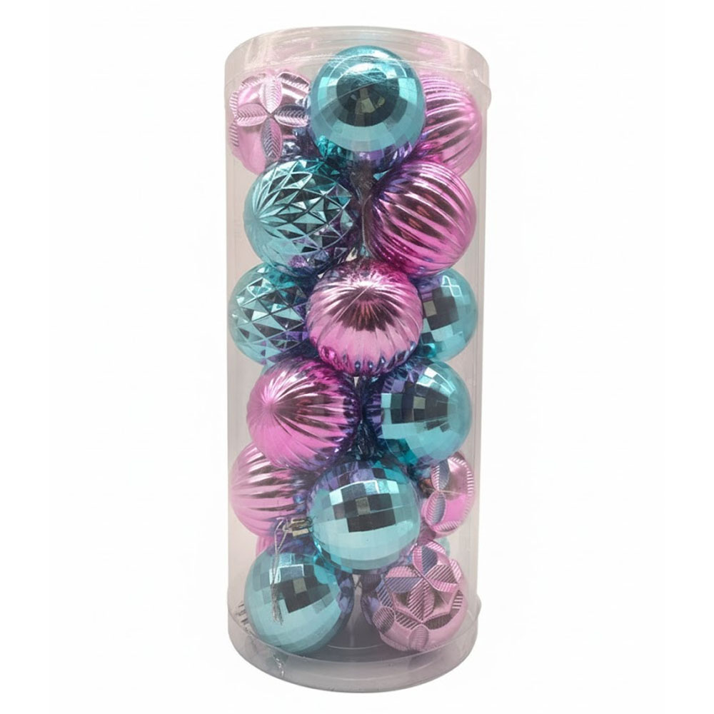 Adorno Navideño Esferas de Navidad L8-479 6CM 24 Piezas