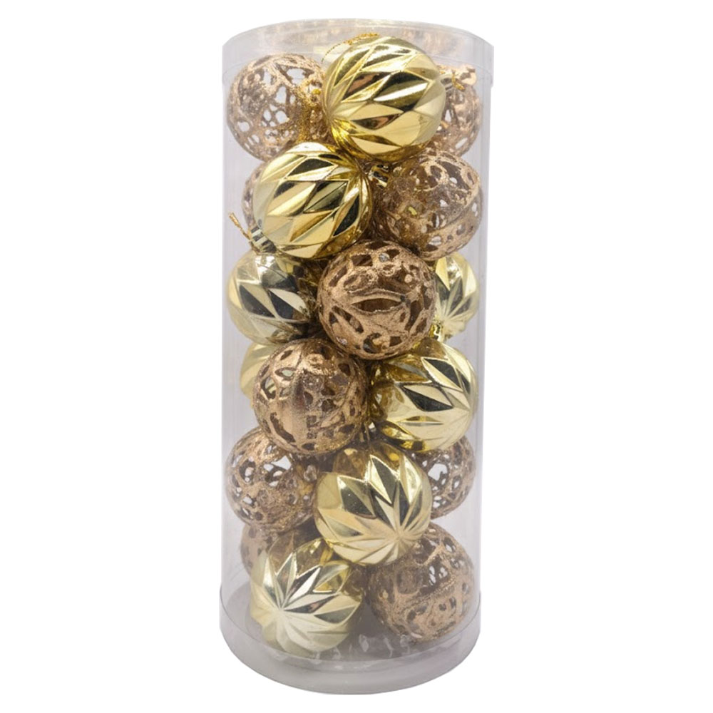 Adorno Navideño Esferas de Navidad L8-481 6CM 24 Piezas