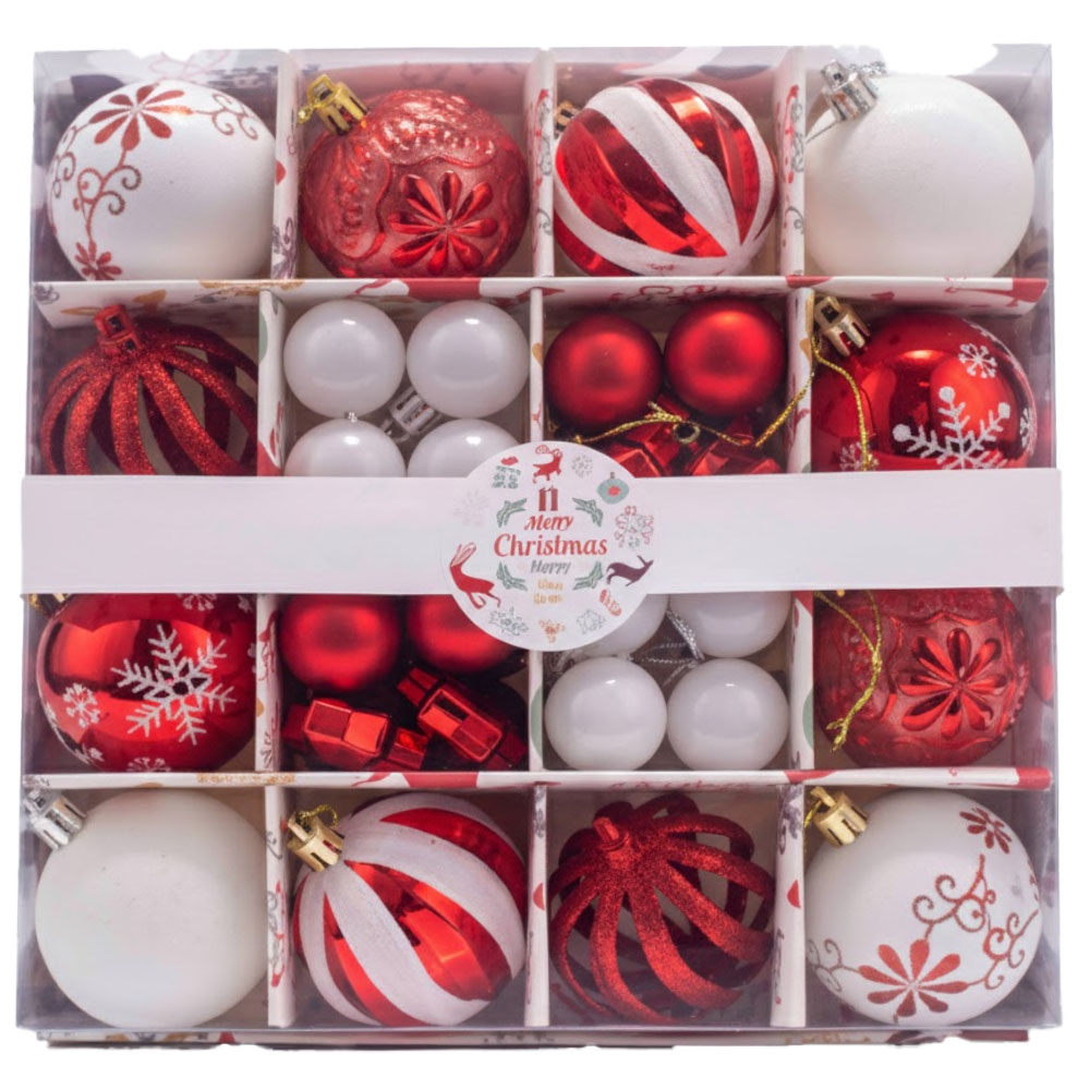 Adorno Navideño Caja de Adorno L8-660 30 Piezas Surtidos