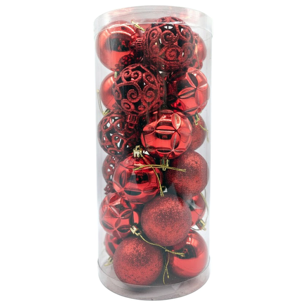 Adorno Navideño Esferas de Navidad L8-482 6CM 24 Piezas