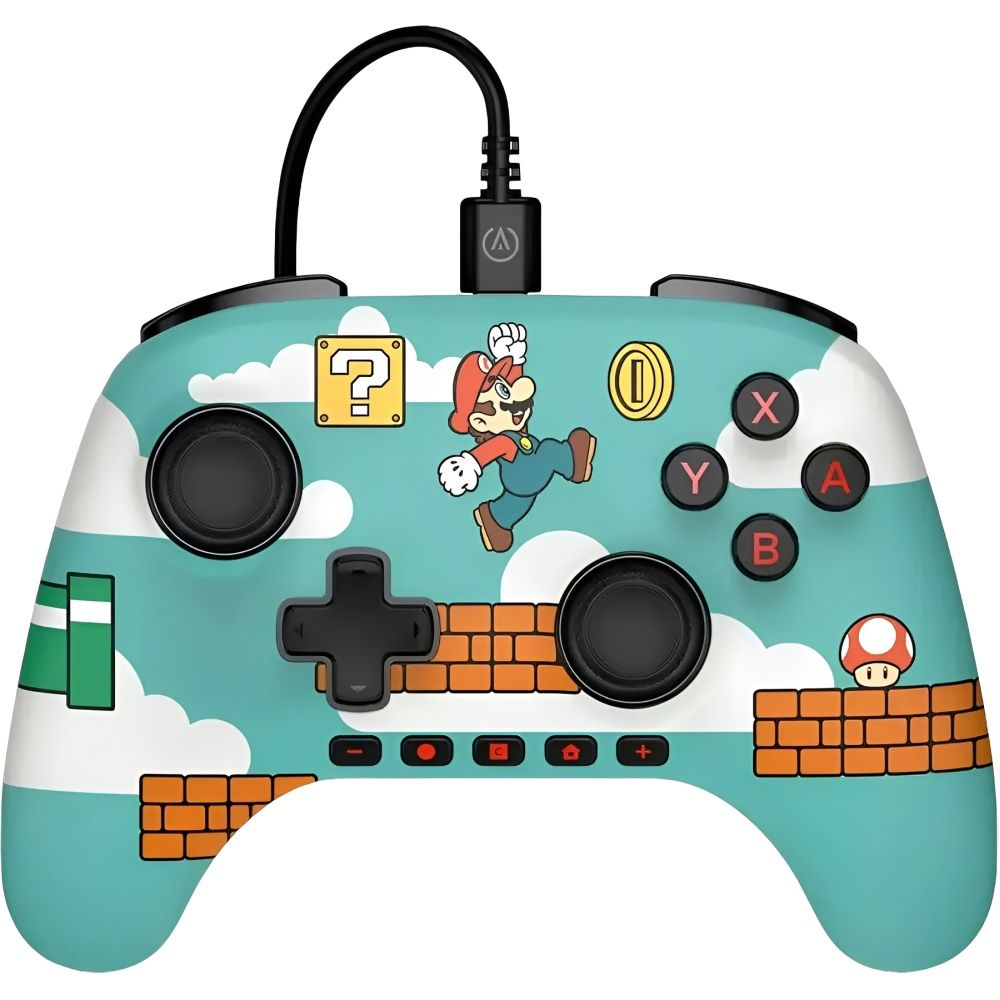 Control Nintendo Switch 2 Power A C/Cable Mario Time PWA-A-15351