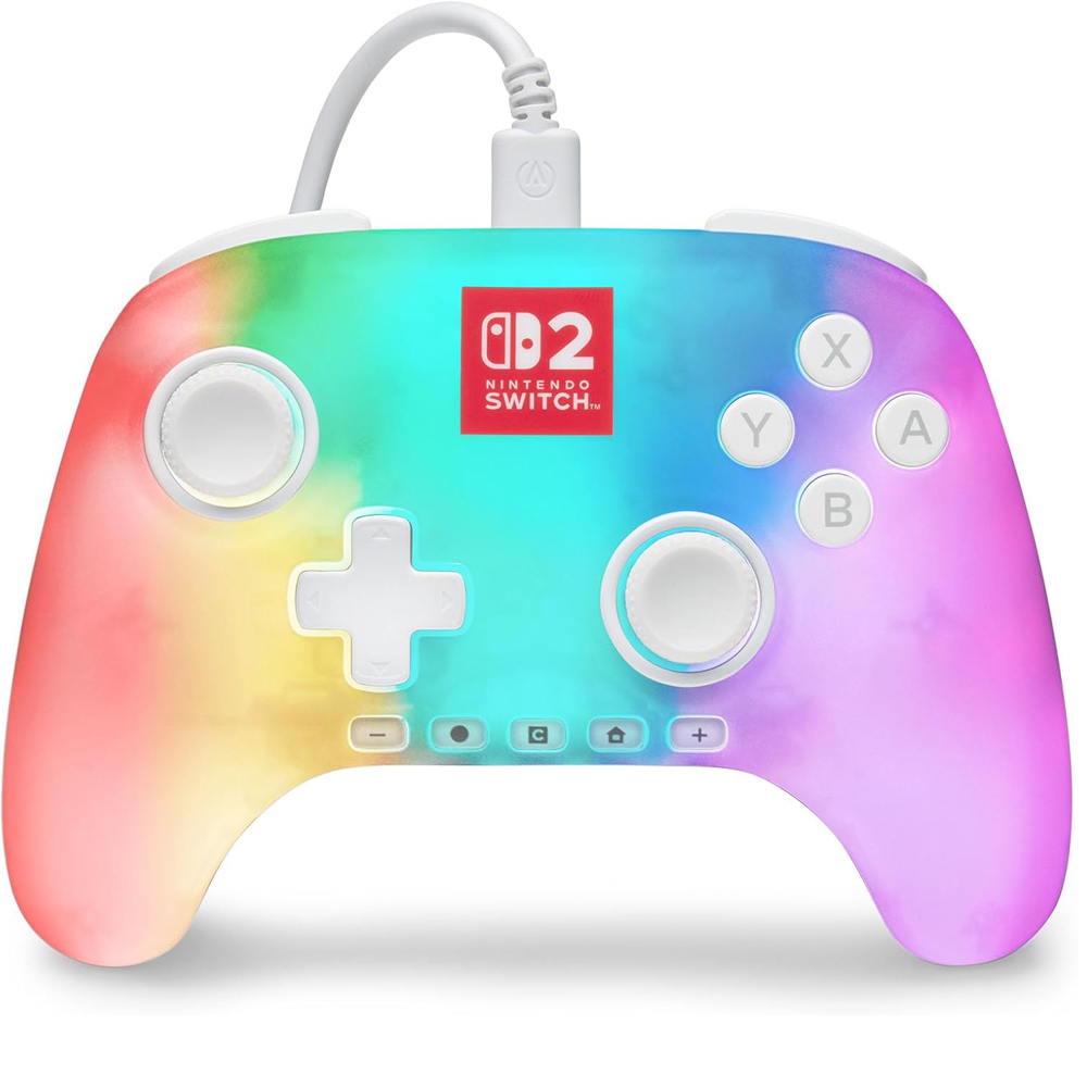 Control Nintendo Switch 2 Power A C/Cable Lumectra  PWA-A-15291- White
