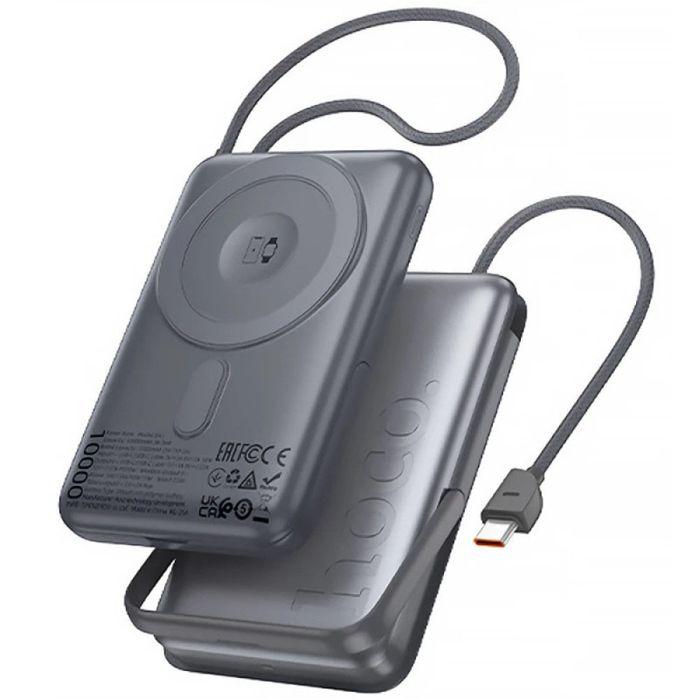 Cargador Portátil Hoco Q43 con Pantalla 10000mAh - Gris