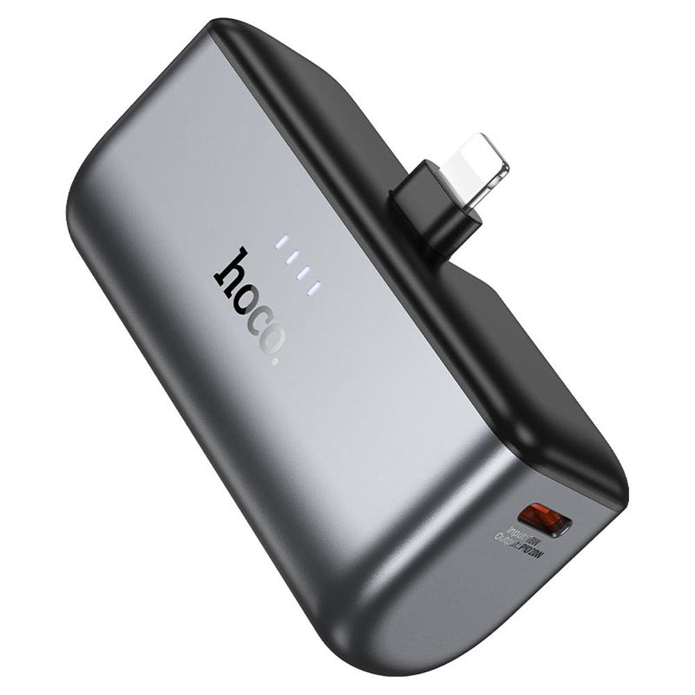 Cargador Portátil Hoco Q31 Mini Pocket Lightning 5000mAh - Black