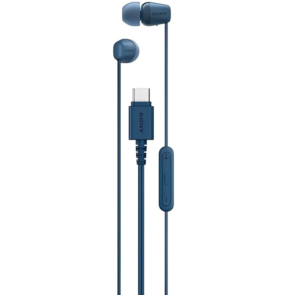 Auricular Sony IER-EX15C 3.5MM USB-C C/Mic - Blue