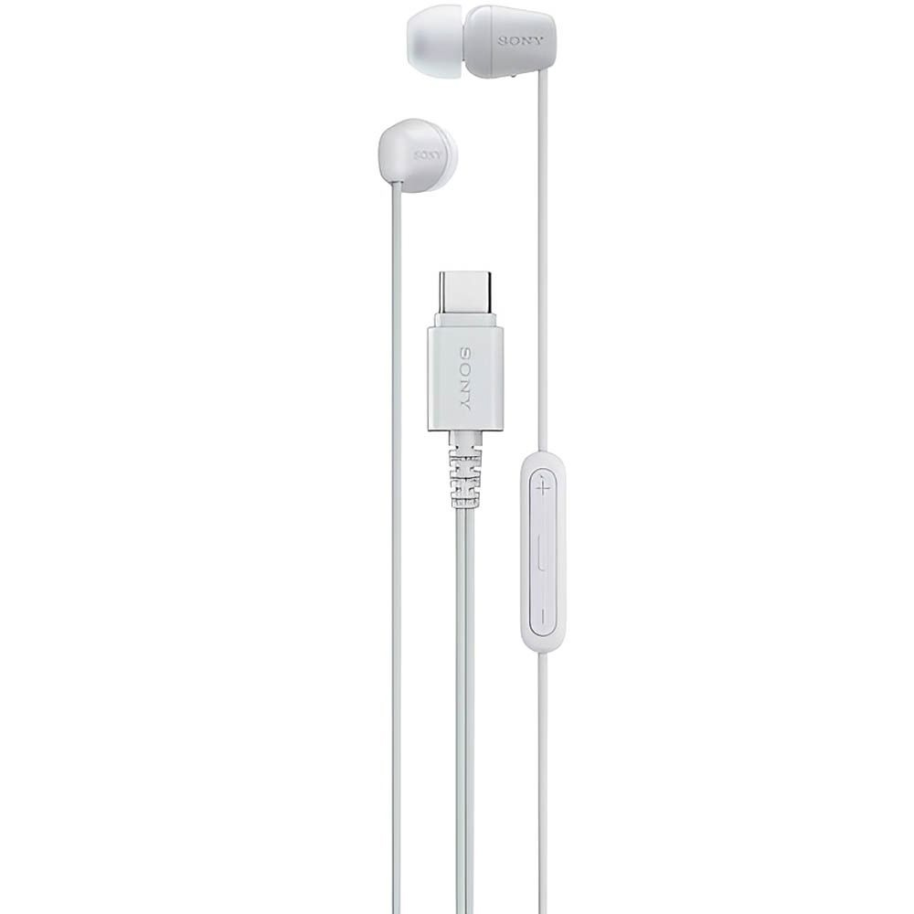 Auricular Sony IER-EX15C 3.5MM USB-C C/Mic - White