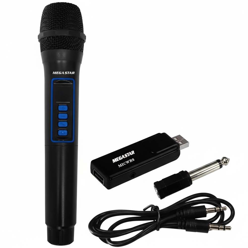 Microfono Inalambrico Megastar MICWR8B - Negro