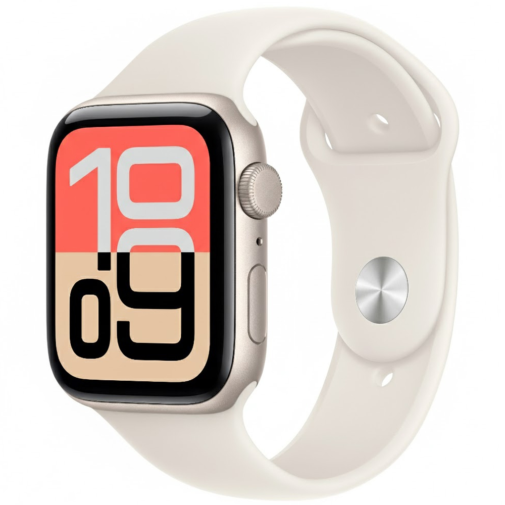 Apple Watch Serie SE 3 44mm MEHJ4LW/A M/L - Starlight/Sport Band