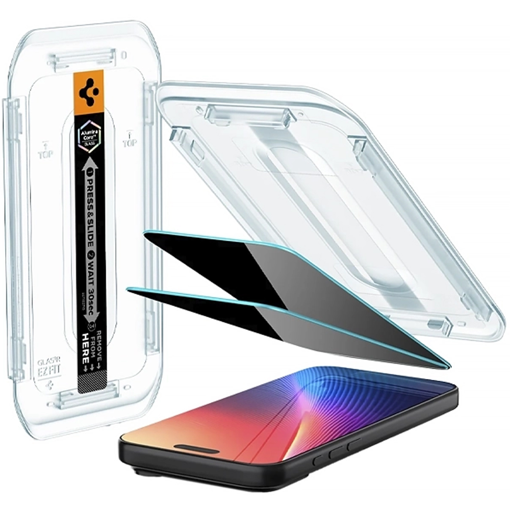 Pelicula Spigen Iphone 16 Pro/17Pro Glas Tempered Reinforced Easy Fit Transparente AGL07929 2 Piezas