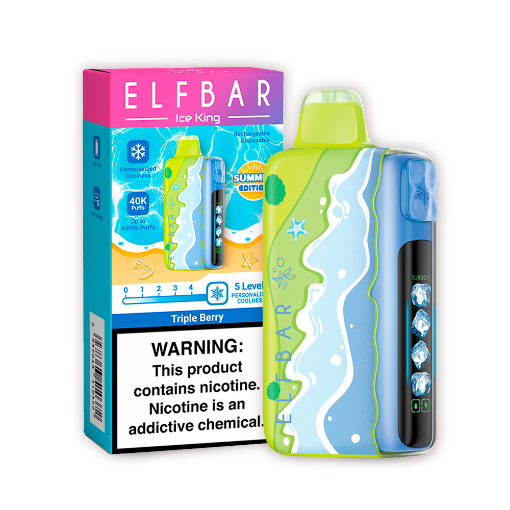 Vaper Desechable Elfbar Ice King Summer Edition 40k Puffs - Triple Bery