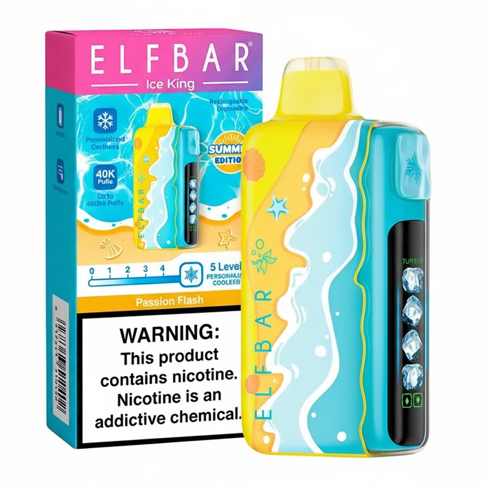Vaper Desechable Elfbar Ice King Summer Edition 40k Puffs - Passion Flash