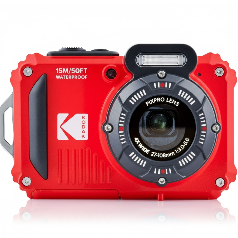 Camara Kodak Digital PixPro WPZ2 16MP (RD6) + 2 Baterias + Memoria SD - Red