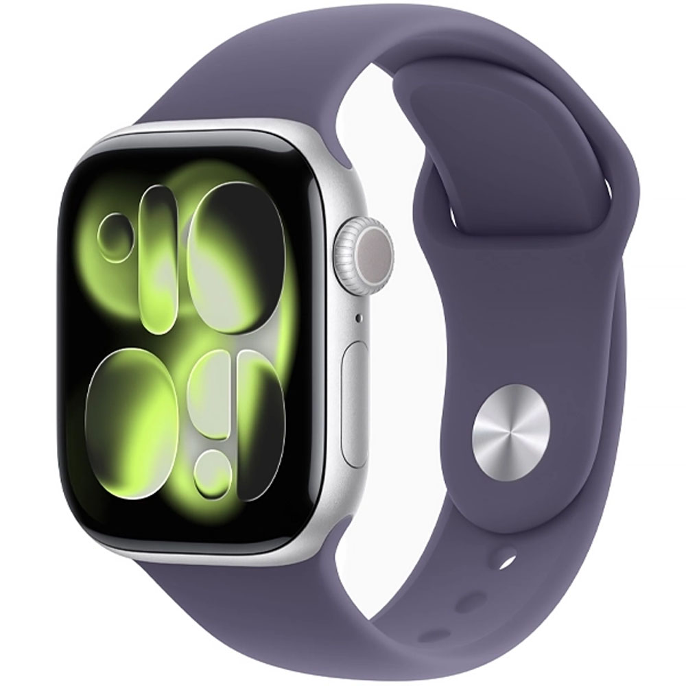 Apple Watch Serie 11 42mm MEU64LW/A GPS Silver Purple Sport Band S/M