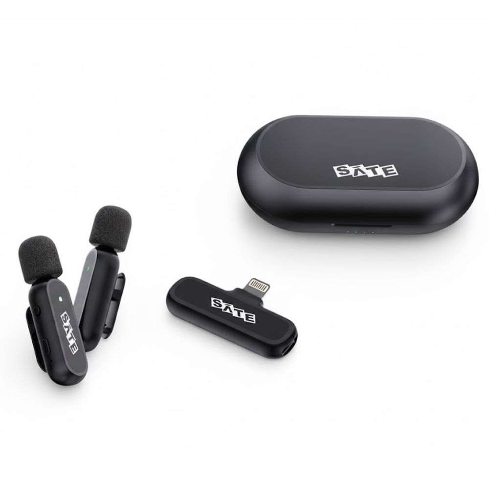 Microfono Inalambrico Satellite A-MK252 Lightning - Negro
