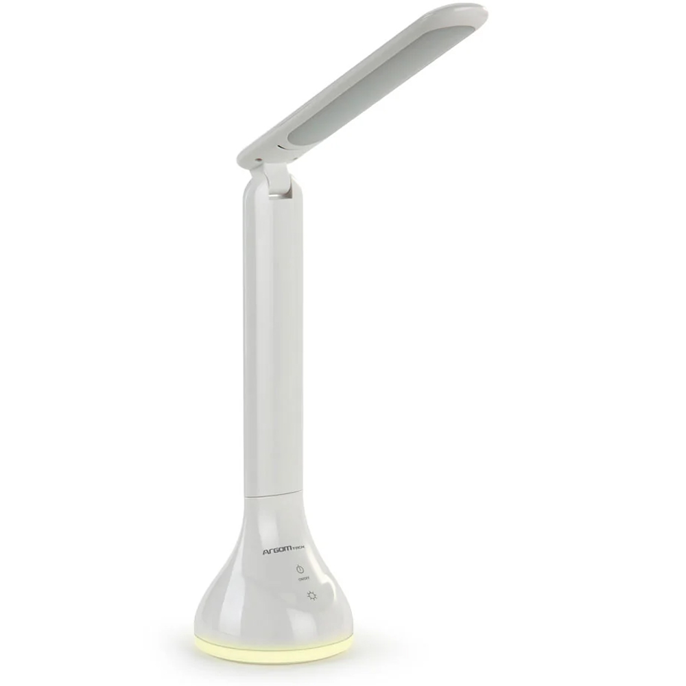 Lampara Led de Mesa Argom ARG-LP-9011WT Recargable - Blanco