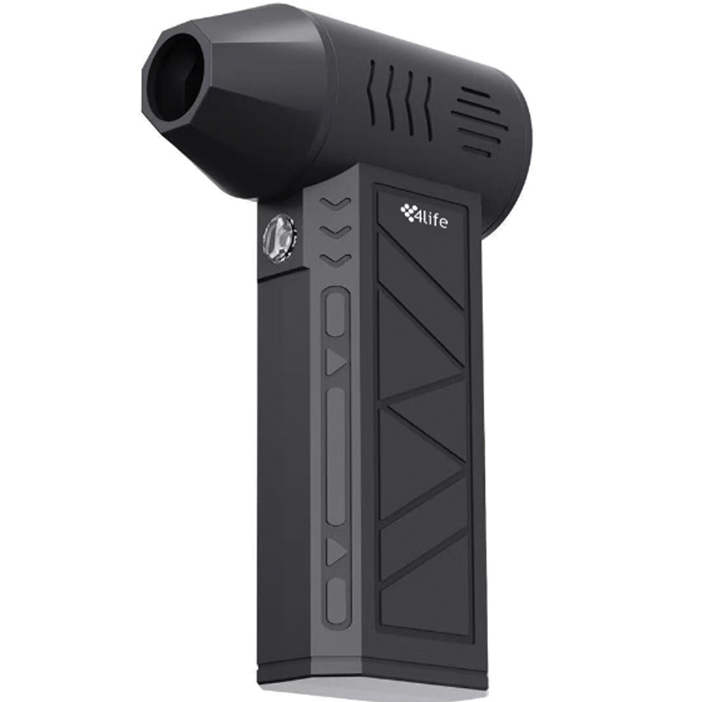Ventilador Portatil 4Life FL2390 3VEL/LED/Recargable - Negro