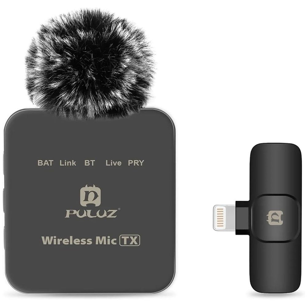 Microfono Puluz PU645B Wireless iPhone (8-PIN) - Black