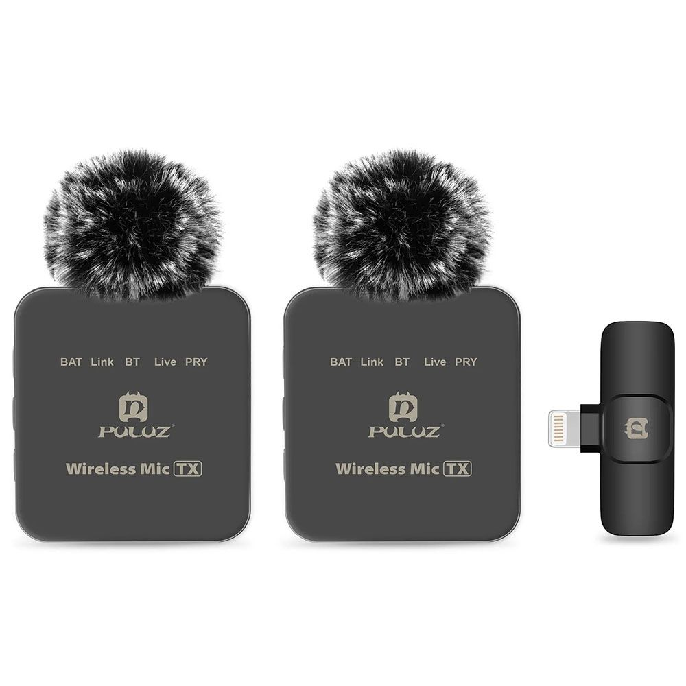 Microfono Puluz PU647B Wireless iPhone (8-Pin) - Black