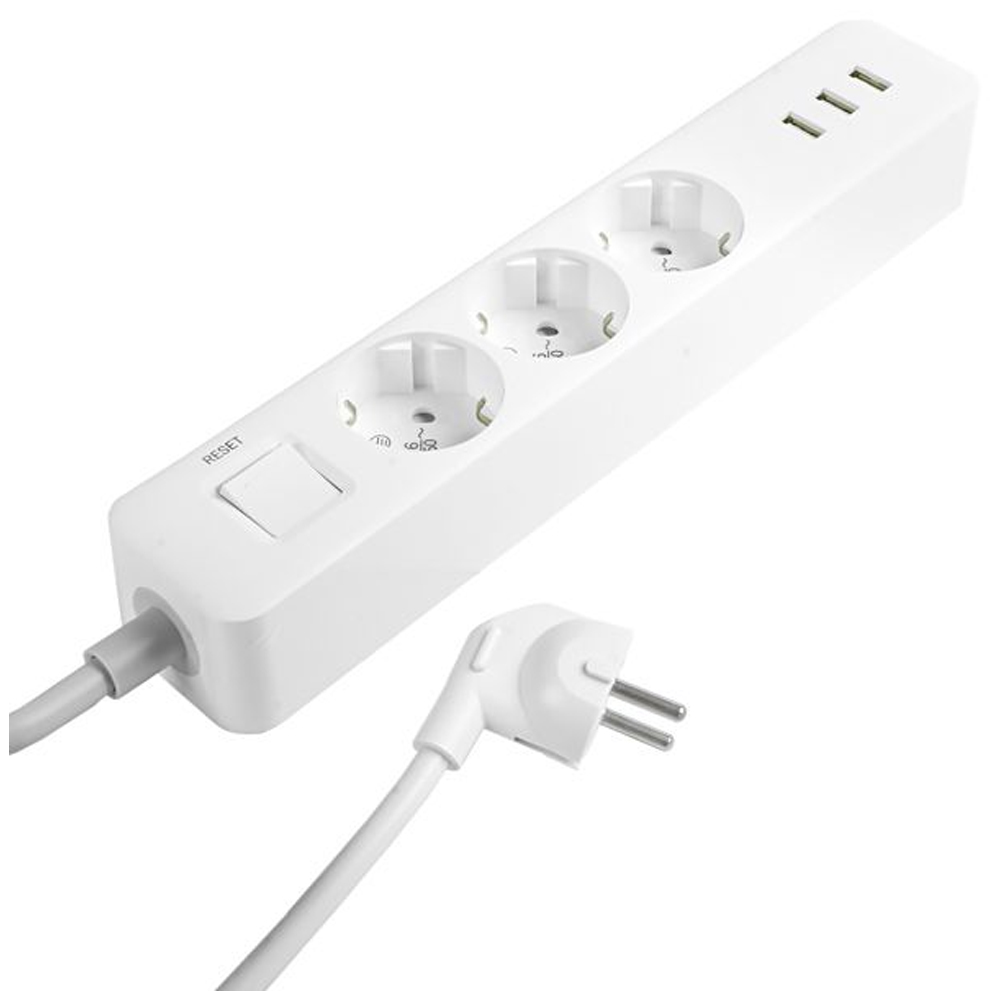 Filtro de Energia Xiaomi Power Strip 3 Tomadas - White