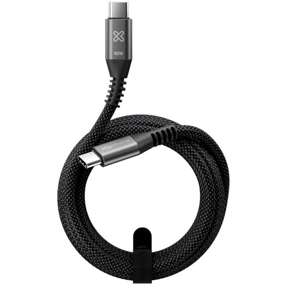 Cable USB-C Klip KAC-250-10FT PowerGo 250 60W 3 Metros - Black