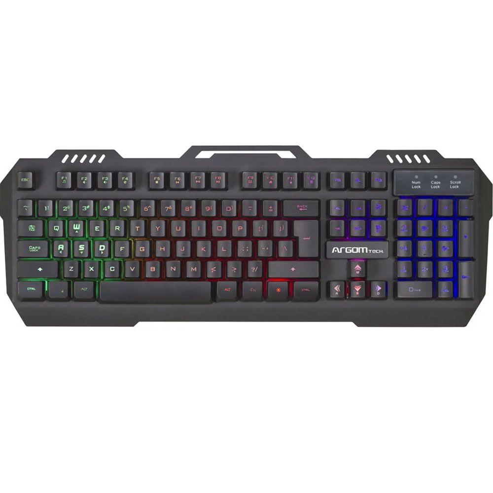 Teclado Argom + Mouse ARG-KB-2056BK RGB Gaming ING - Negro