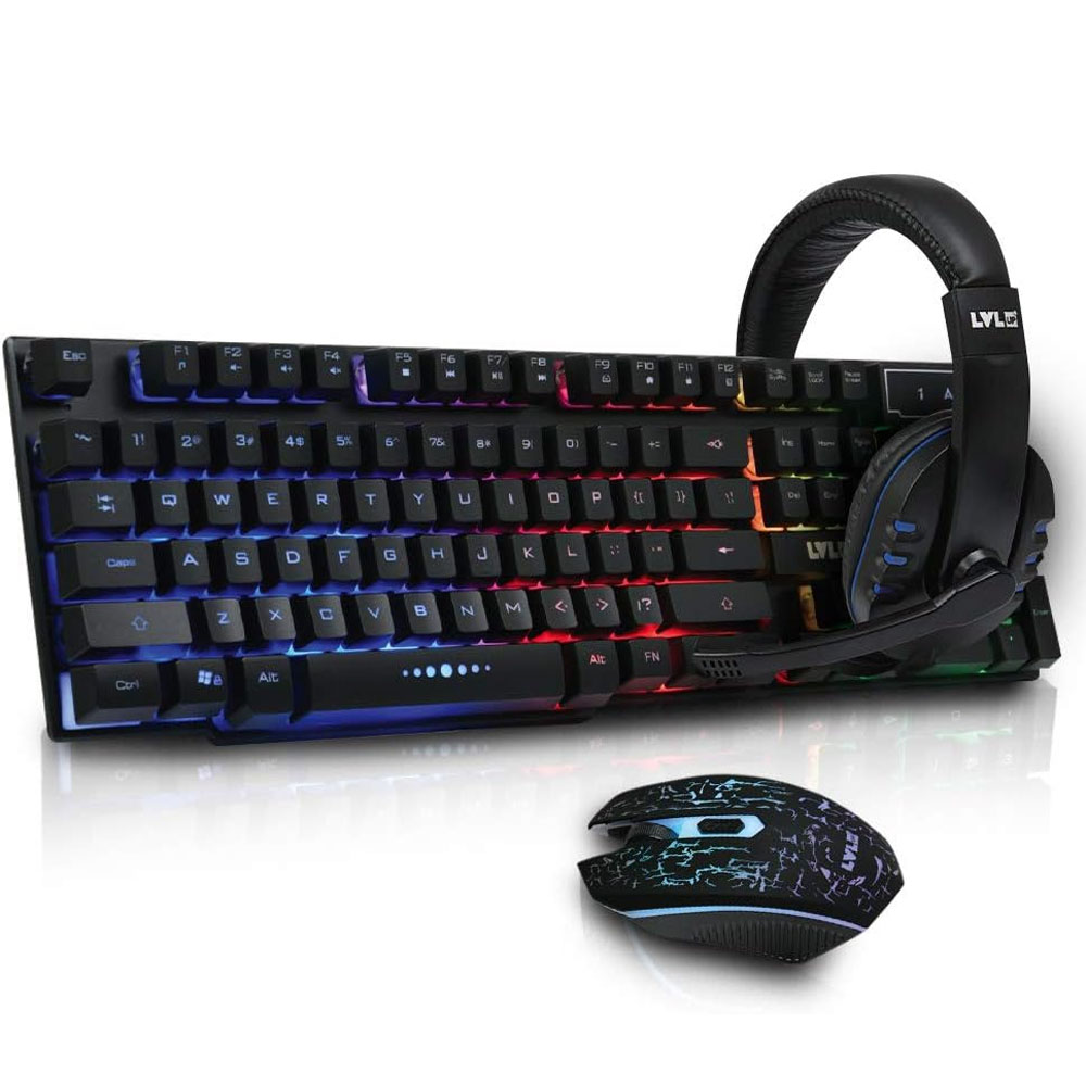 Teclado Vivitar LVLUP + KIT LU745-NOC-STK-6 Mouse + Auricular