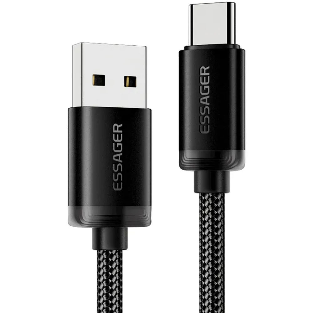 Cable Essager EXCT-SYC01-P USB a USB-C 3 Metros - Black