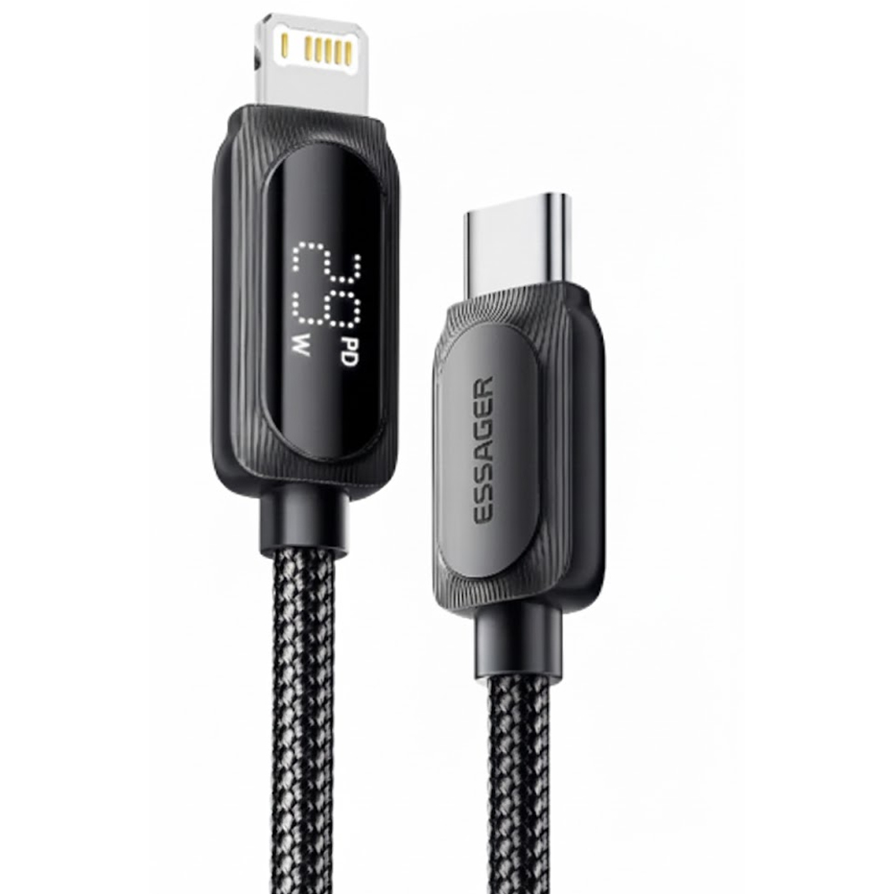 Cable Essager EXCTL-XLC01-P USB-C A LIGHTNING 3M - Black