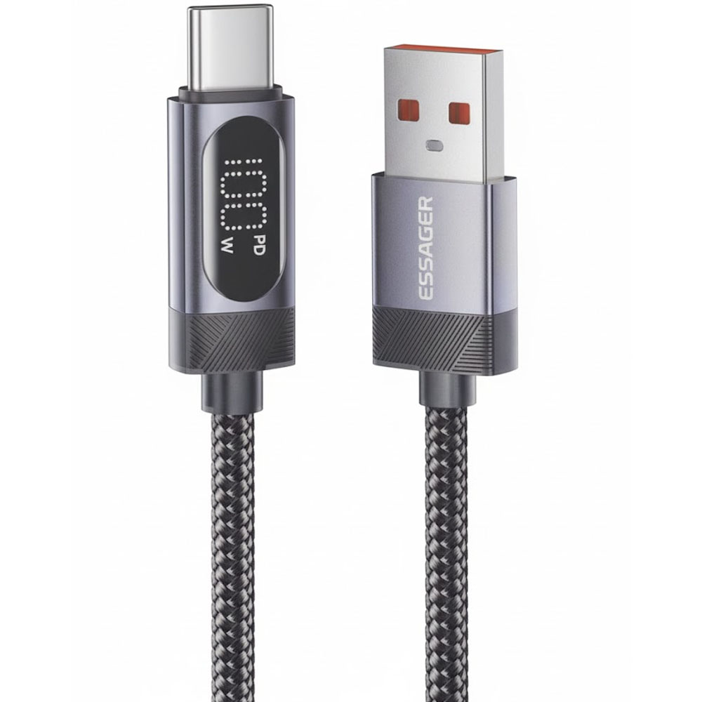 Cable Essager EXCT-MLAOG-P USB a USB-C 2 Metros - Grey