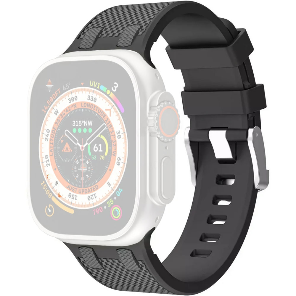 Band WiWU Kylin Silicone Watch 42/44/45/49MM WI-WB015 - Black