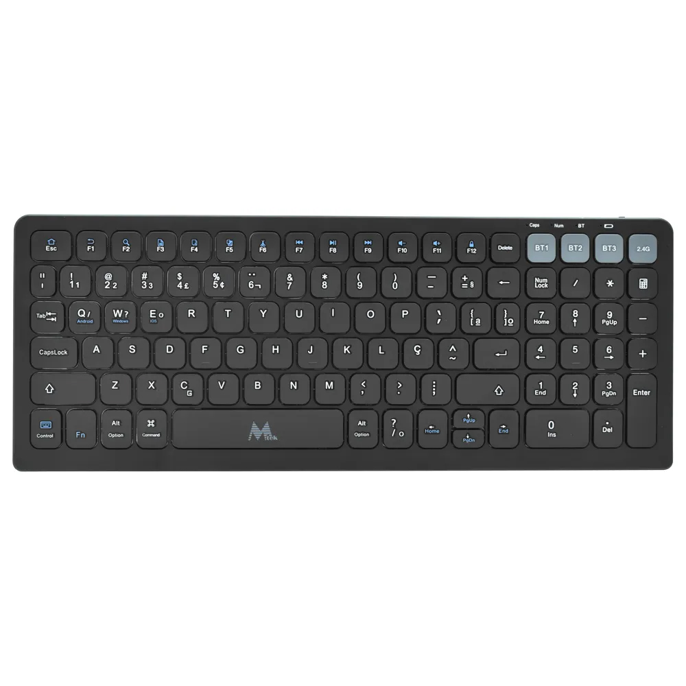 Teclado Mtek  KWB-2670 Wireless/Bluetooth Portugues - Negro
