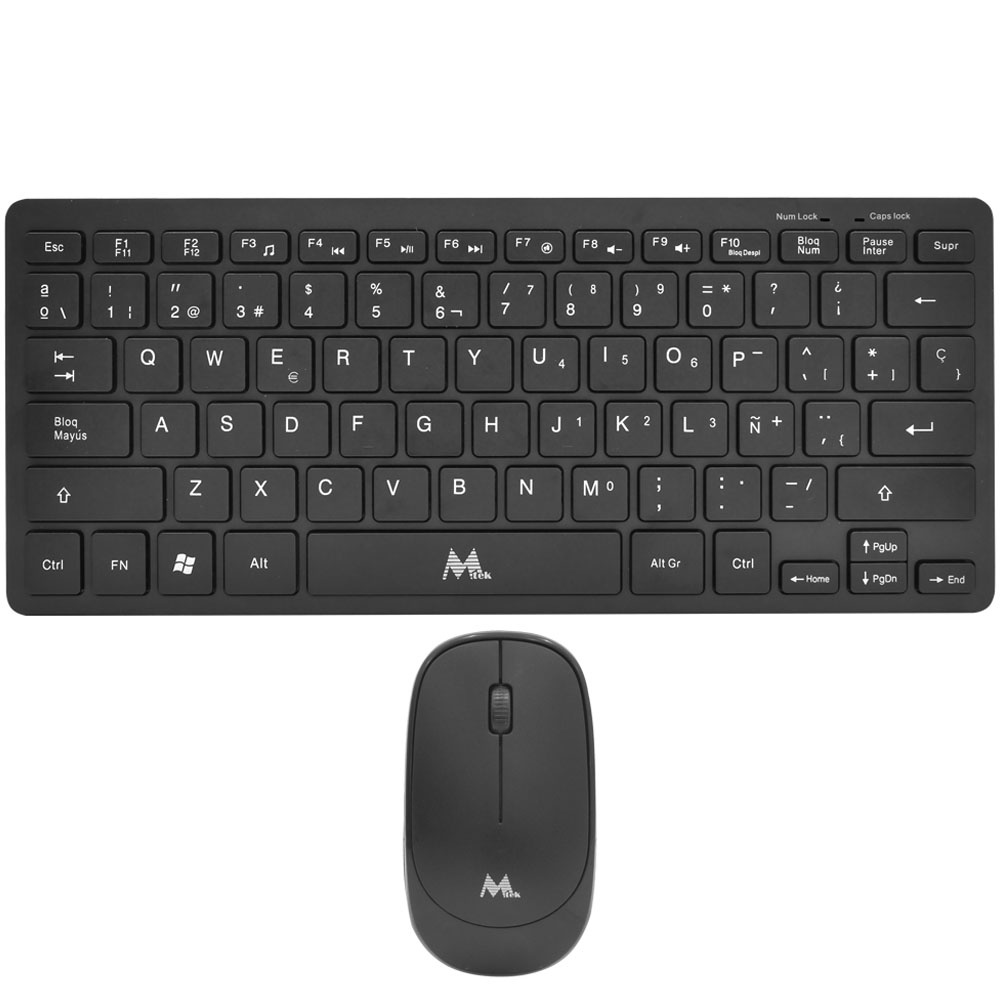 Teclado Mtek + Mouse KM-5276B Wireless Esp - Negro