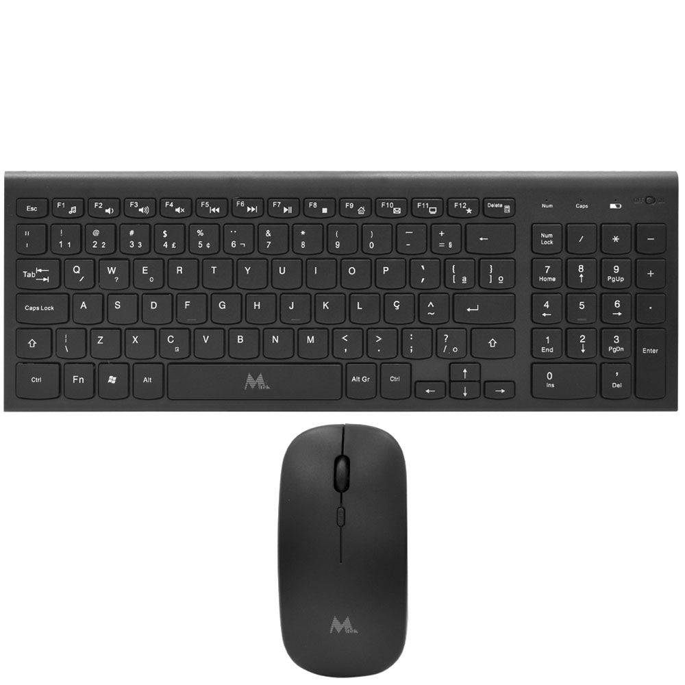 Teclado Mtek + Mouse KM-5515B Wireless Port - Negro