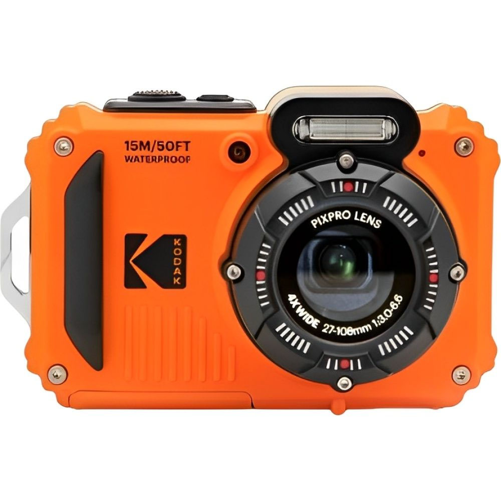 Cámara Kodak Digital PixPro WPZ2 16MP (RD6) + 2 Baterías/ Memoria SD - Orange