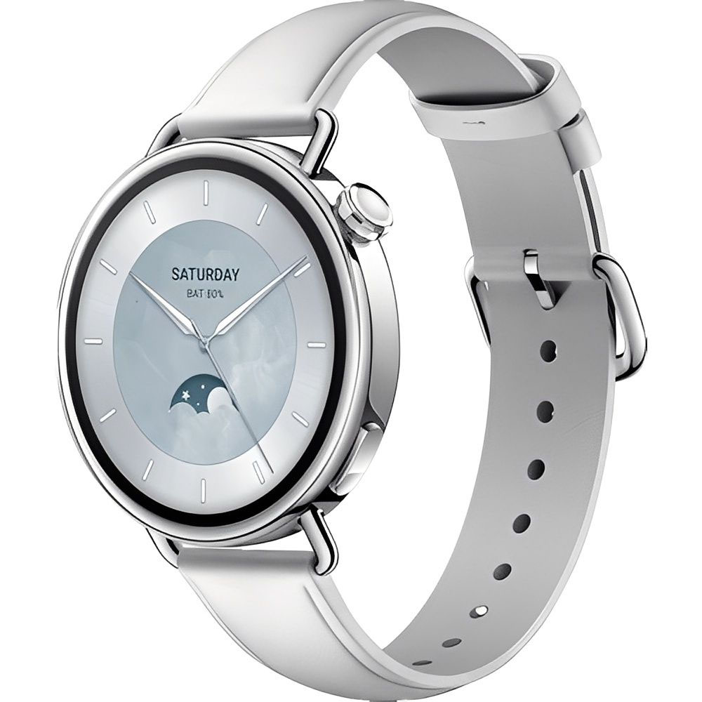 Reloj Smart Xiaomi Watch S4 BHRO7VUGL Leather Strap - White