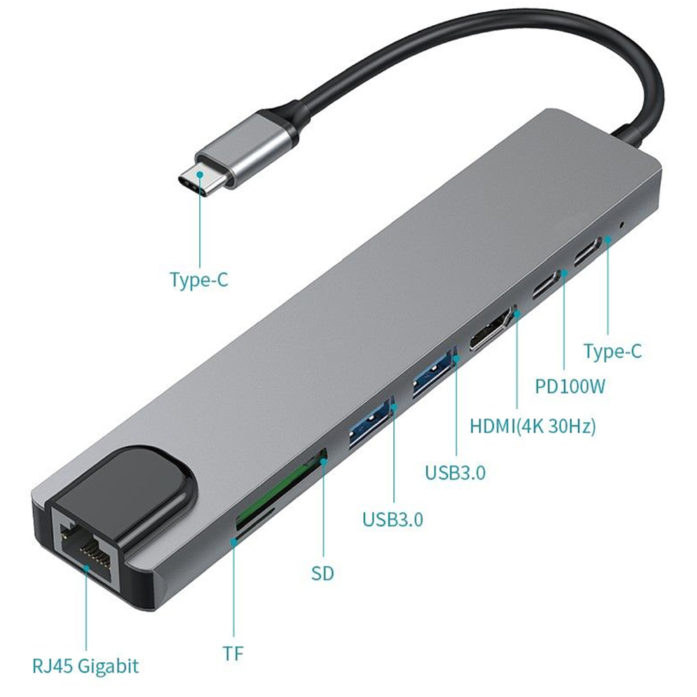 Hub Satellite A-HUBC54 USB-C/ 7Puertos