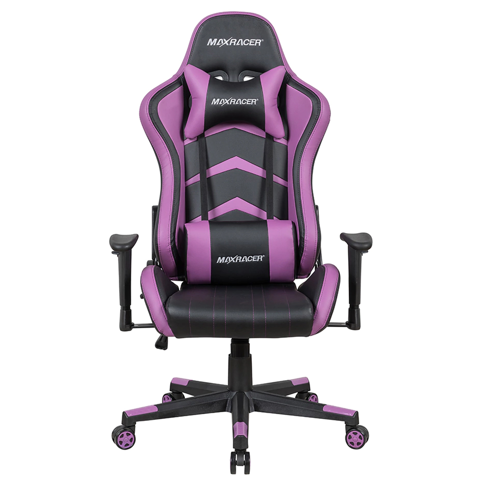 Sillon Gamer Max Racer Aggressive AGG-11 - Black/Purple