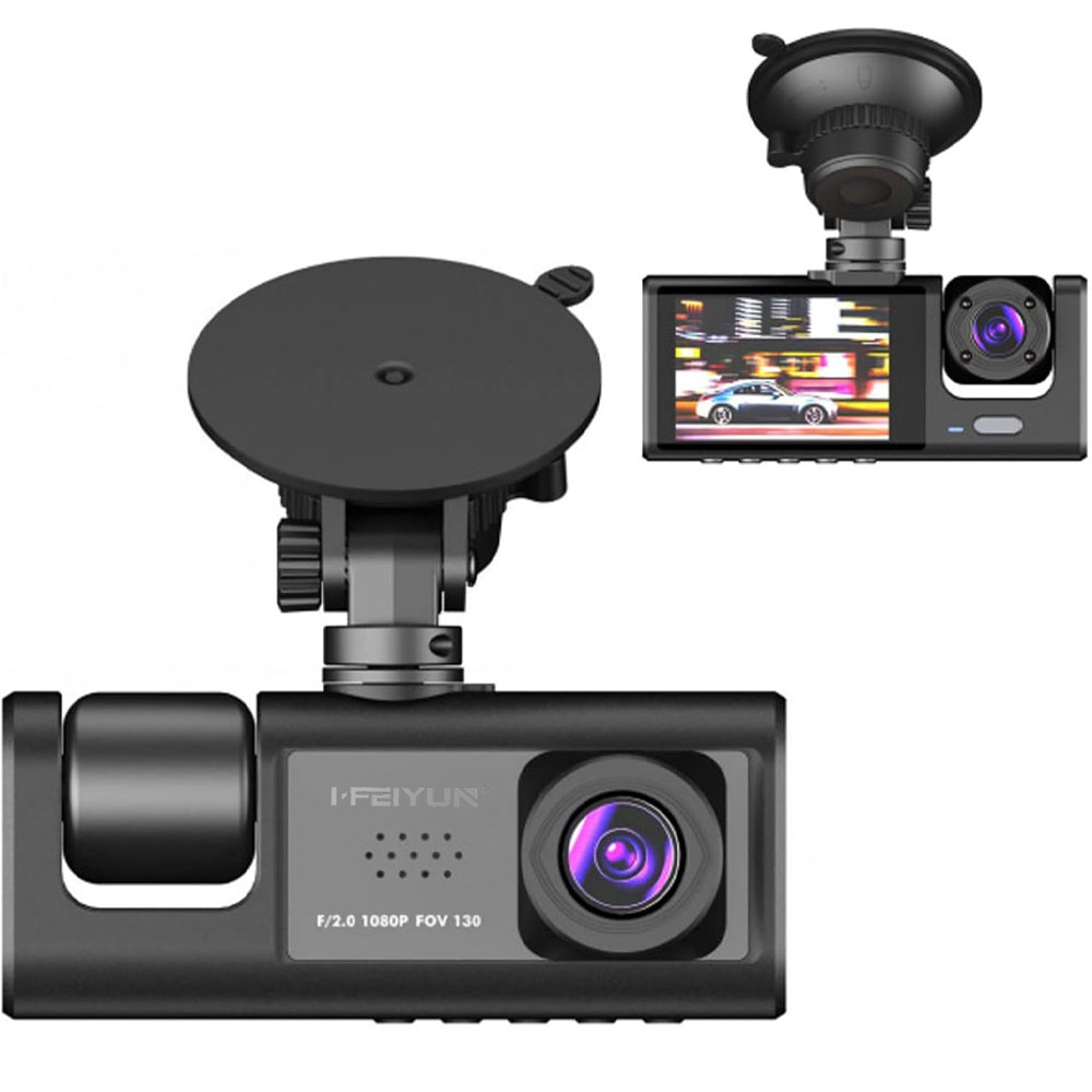 Cámara DVR para Auto iFeiyun FY-6001 HD 1296P Dual Cam - Black