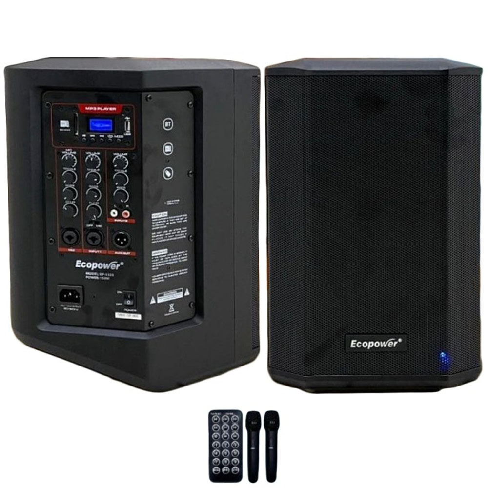 Speaker Eccopower EP-S323 8"/150W C/Microfono
