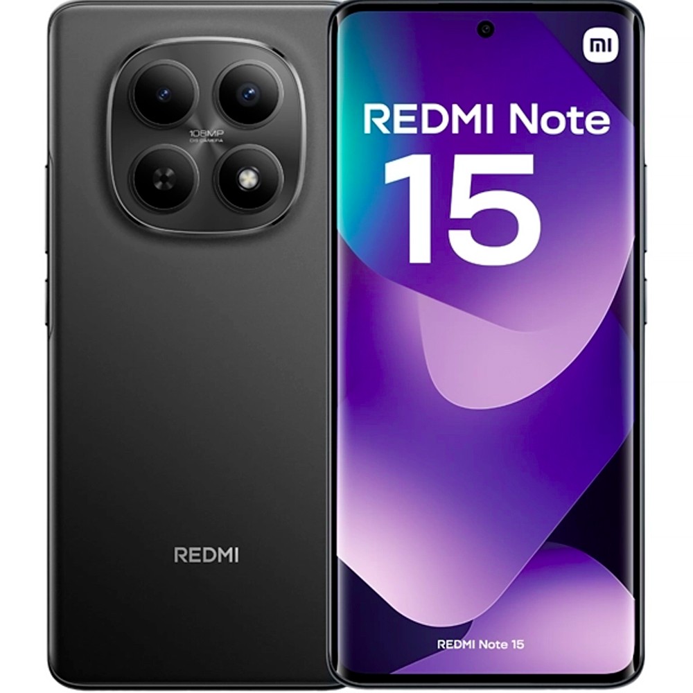 Smartphone Xiaomi Redmi Note 15 DS LTE 8/256GB 6.77" 180+8/20MP 45W - Black