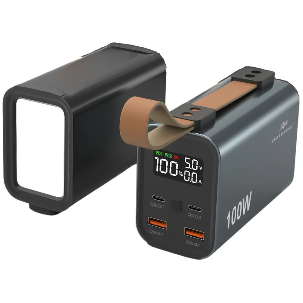 Cargador Portatil Peining M3 30000MAH/100W/USB/TIPO-C - Negro