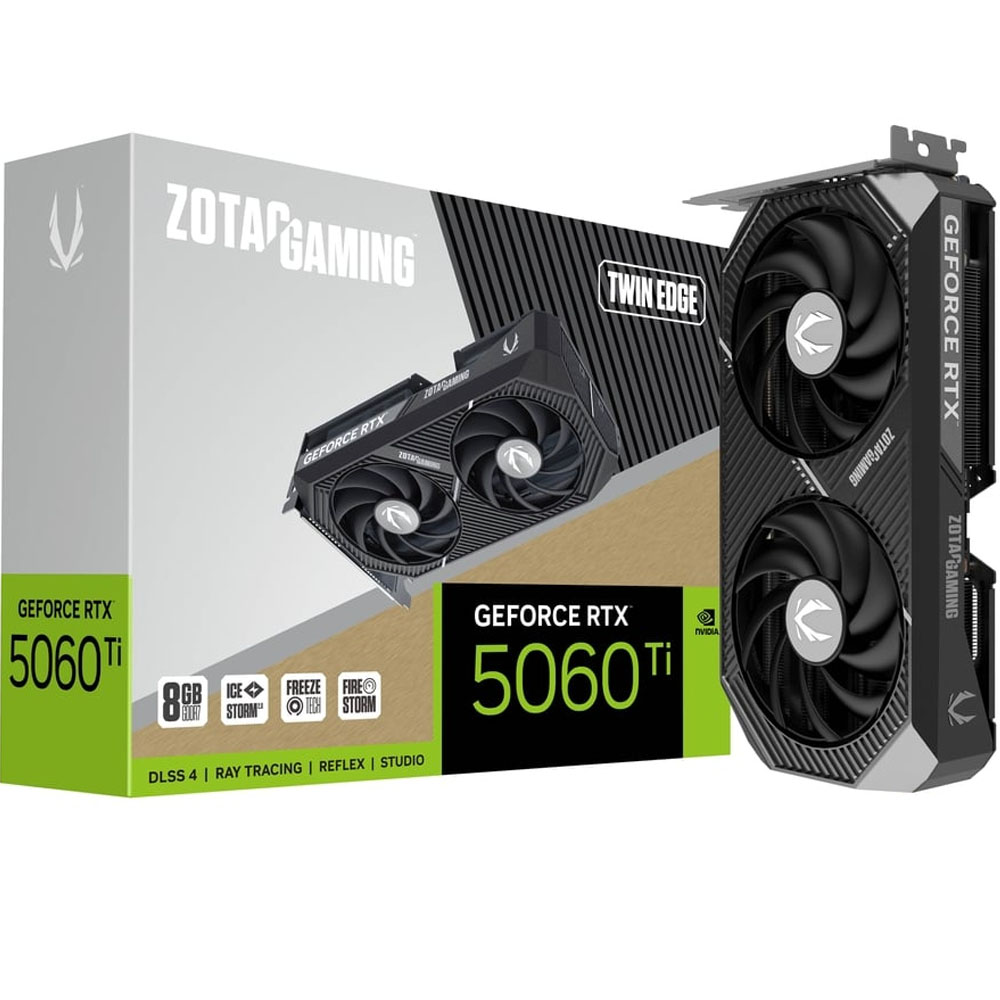 Placa de Video Zotac Gaming GeForce RTX 5060Ti Twin Edge 8GB GDDR7