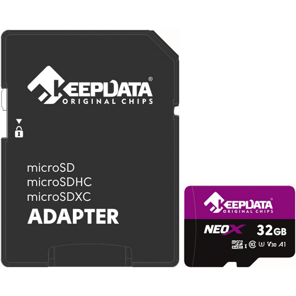 Memoria Micro SD KeepData Neox KDMSDC10U3V30A1/32 32GB