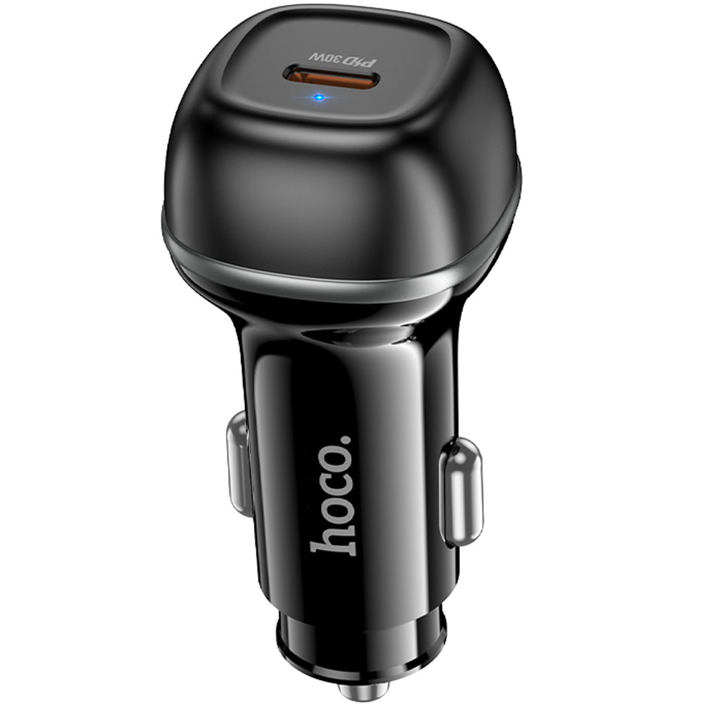 Cargador Vehicular Hoco Z58 PD30W USB-C To Lightning 1 Metro - Black