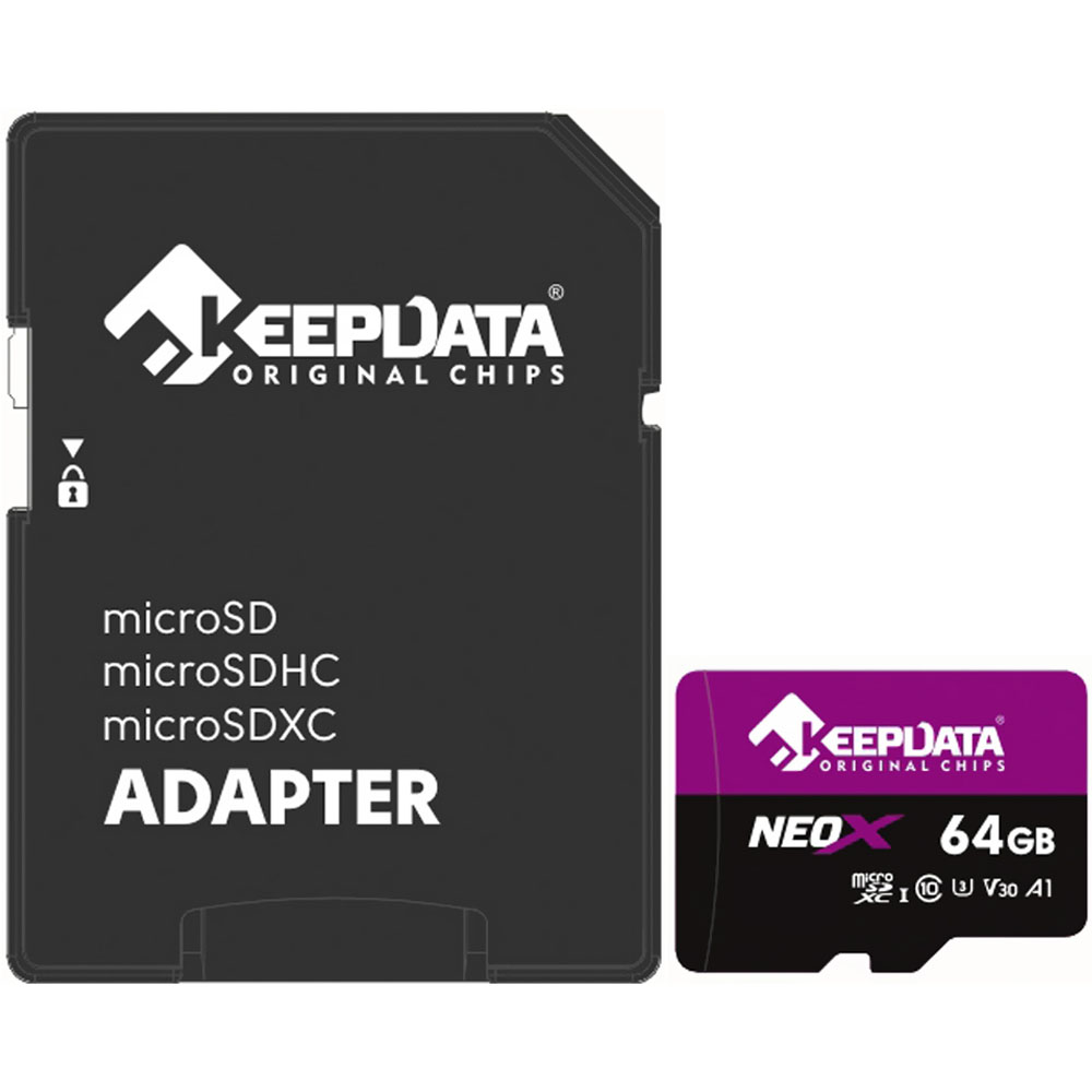 Memoria Micro SD KeepData Neox KDMSDC10U3V30A1/64 64GB